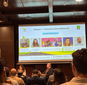 Ejemplo de estrategia visual en comunicación ambiental, presentada en el Congreso Andaluz de Ciencias Ambientales (COANCIAM)